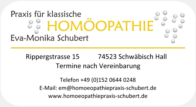 Praxis für klassische Homöopathie Eva-Monika Schubert